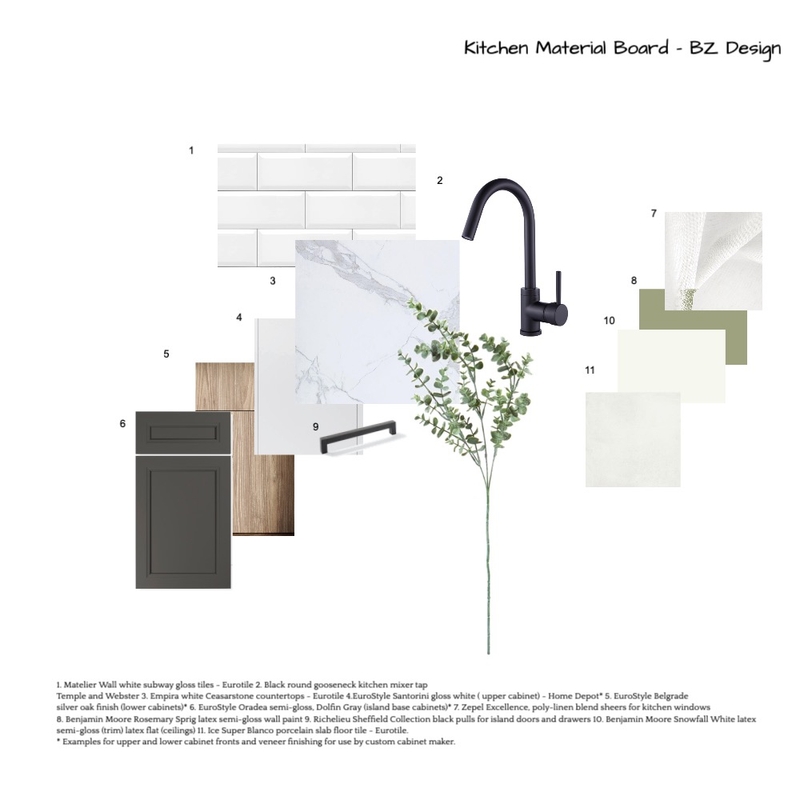 Module11KitchenMaterial Board.A2 Mood Board by beata zwolan on Style Sourcebook