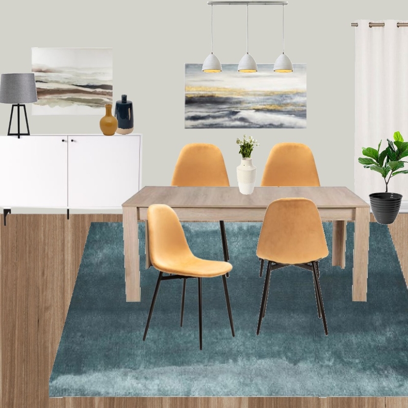 D7 - DINING ROOM MODERN YELLOW & GREY Mood Board by Taryn on Style Sourcebook