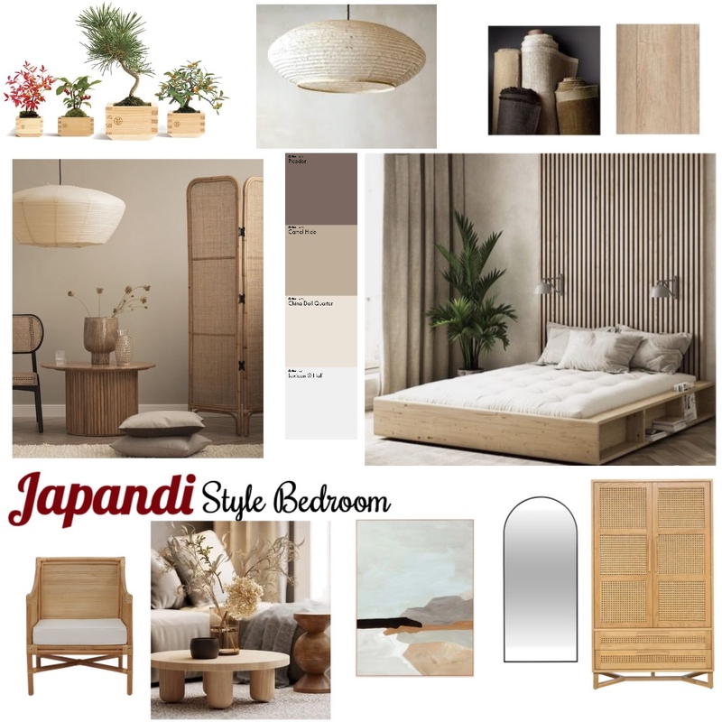 Japandi style bedroom Mood Board by Anastasiia Kosiuk on Style Sourcebook