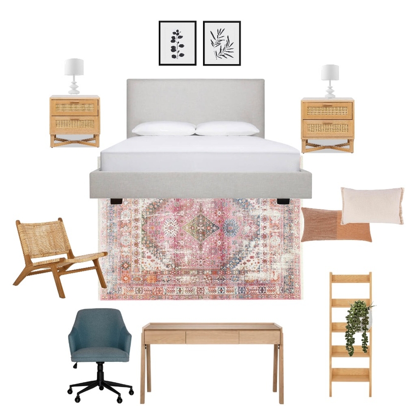 Bed and Office Mood Board by Di Taylor Interiors on Style Sourcebook