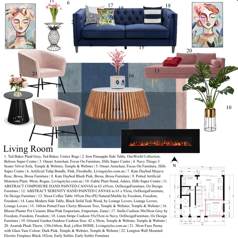 Living Room Moodboard Mood Board by ShaHAUS on Style Sourcebook