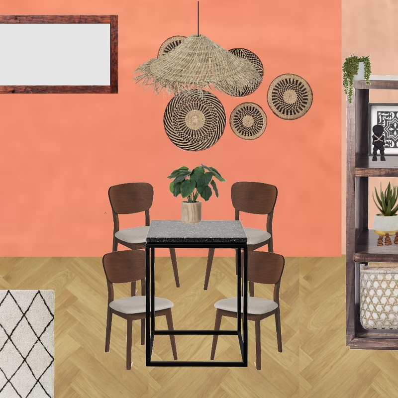 Julie Herbain dining room grevillia feature with baskets and pendant with baskets wall Mood Board by Laurenboyes on Style Sourcebook