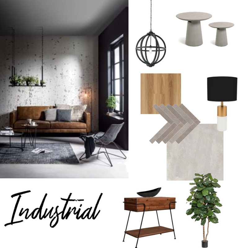 Industrial Mood Board Mood Board by maru.rodz11 on Style Sourcebook