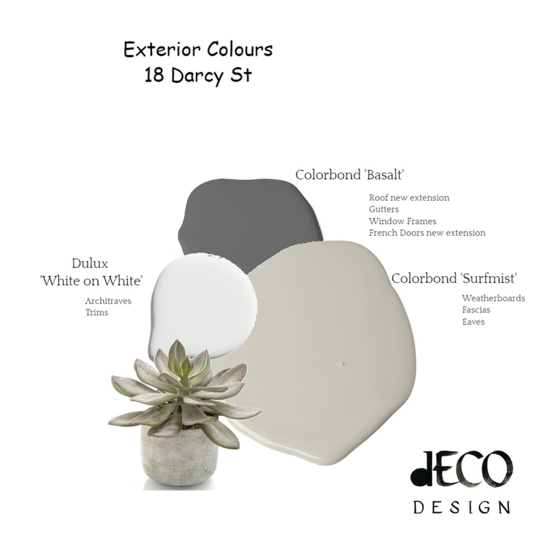 Darcy St Exterior Colours Mood Board by decodesign on Style Sourcebook