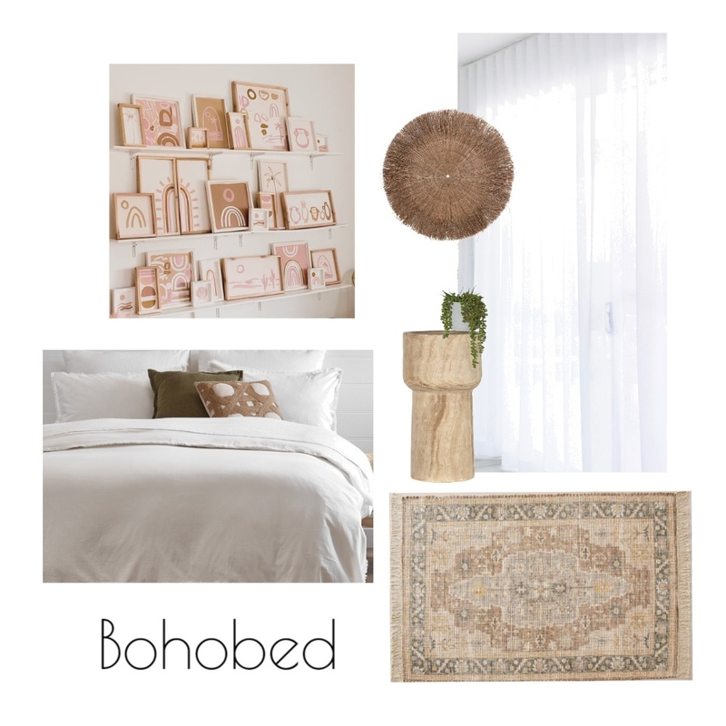 Boho Bedroom Mood Board by Coral Cove Living on Style Sourcebook