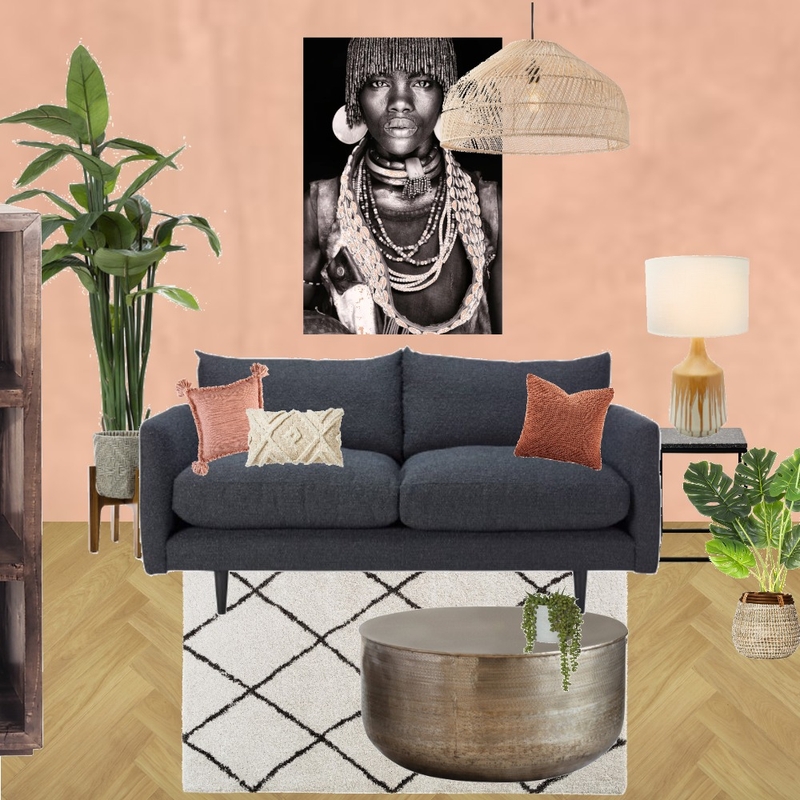 Julie Herbain living room with Java light, brown Kallax and lamp Mood Board by Laurenboyes on Style Sourcebook