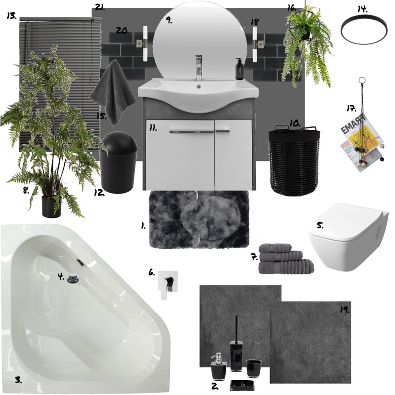 En-suite Mood Board by Savvy & Co. on Style Sourcebook