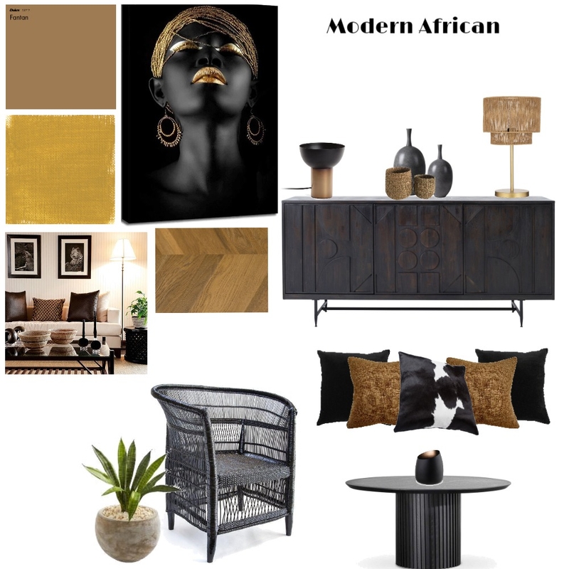 MODERN AFRICAN STYLE Mood Board by HannahKD on Style Sourcebook