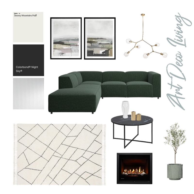 Bendigo Art Deco Living Room Mood Board by McLean & Co Interiors on Style Sourcebook