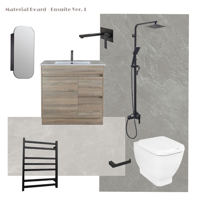 Material Board - Ensuite Ver. 1 Mood Board by Chersome on Style Sourcebook