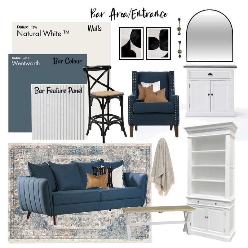 Scott Entry Blue/grey Mood Board by LMR Designs on Style Sourcebook