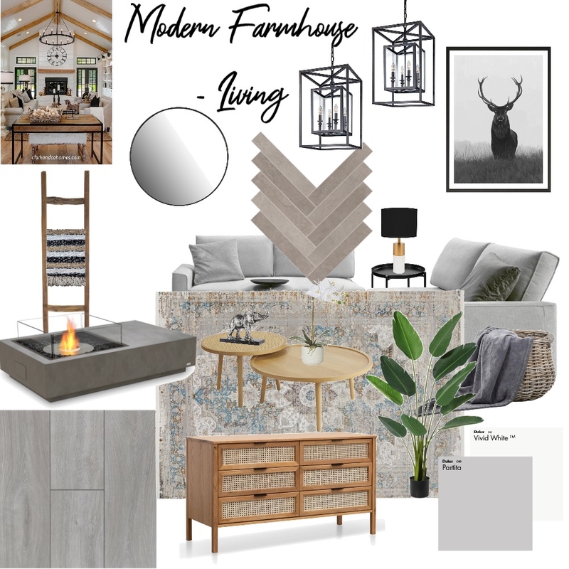 Modern Farmhouse Mood Board by Gerhardt Interiors on Style Sourcebook