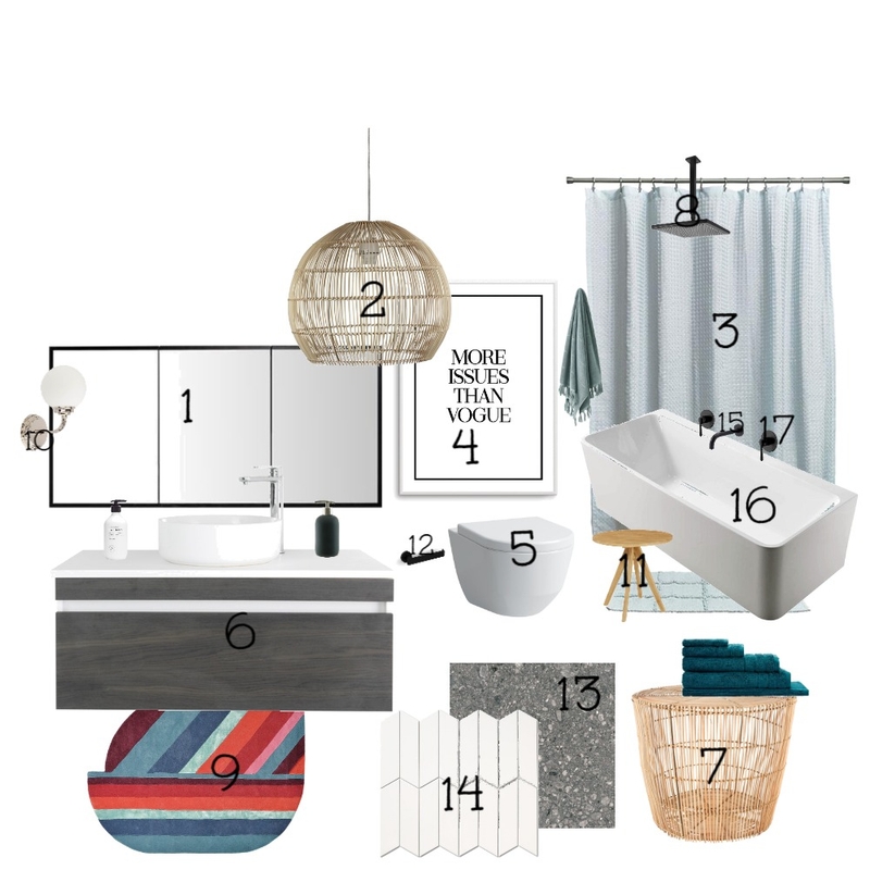 bathroom Mood Board by siamz on Style Sourcebook