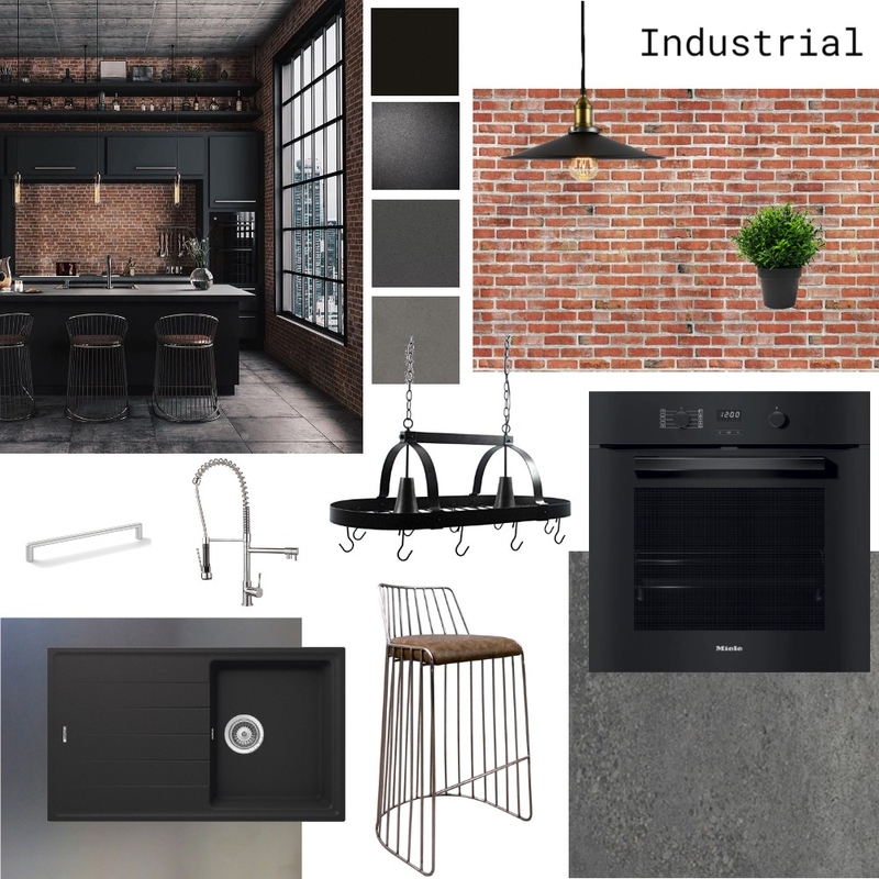 Industrial Kitchen Mood Board by Kahryn on Style Sourcebook