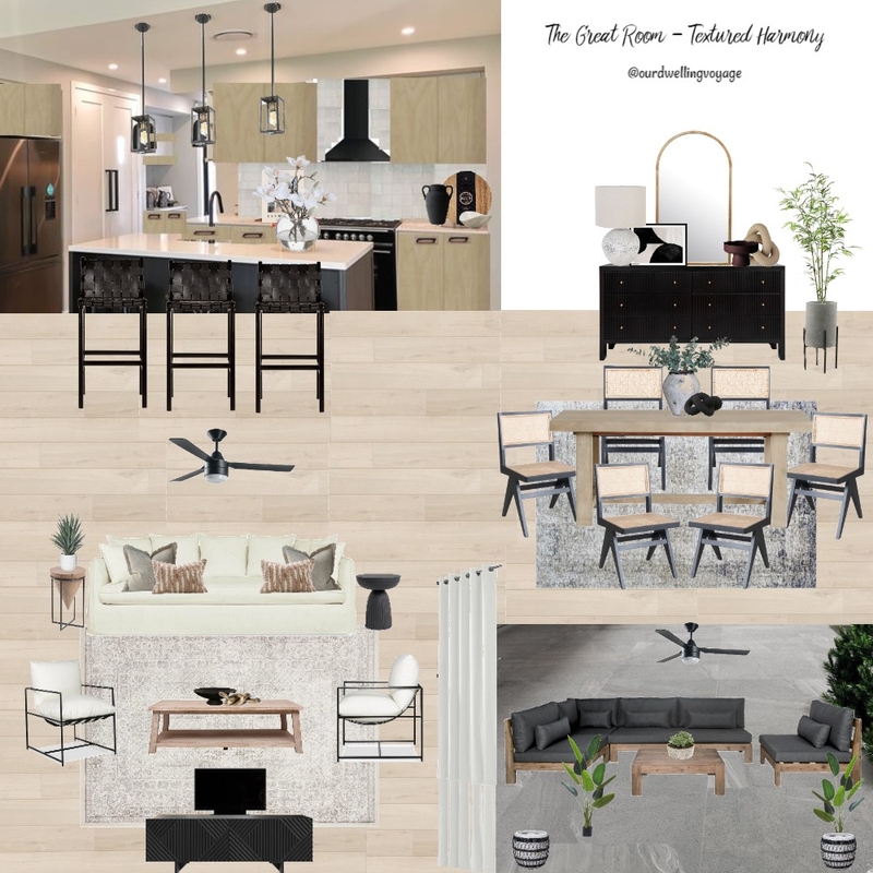 The Great Room - Textured Harmony 2.0 Mood Board by Casa Macadamia on Style Sourcebook