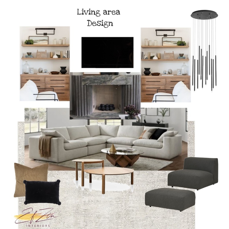 DeGennaro Living area Mood Board by EF ZIN Interiors on Style Sourcebook