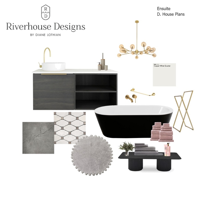 ensuite Mood Board by Riverhouse Designs on Style Sourcebook