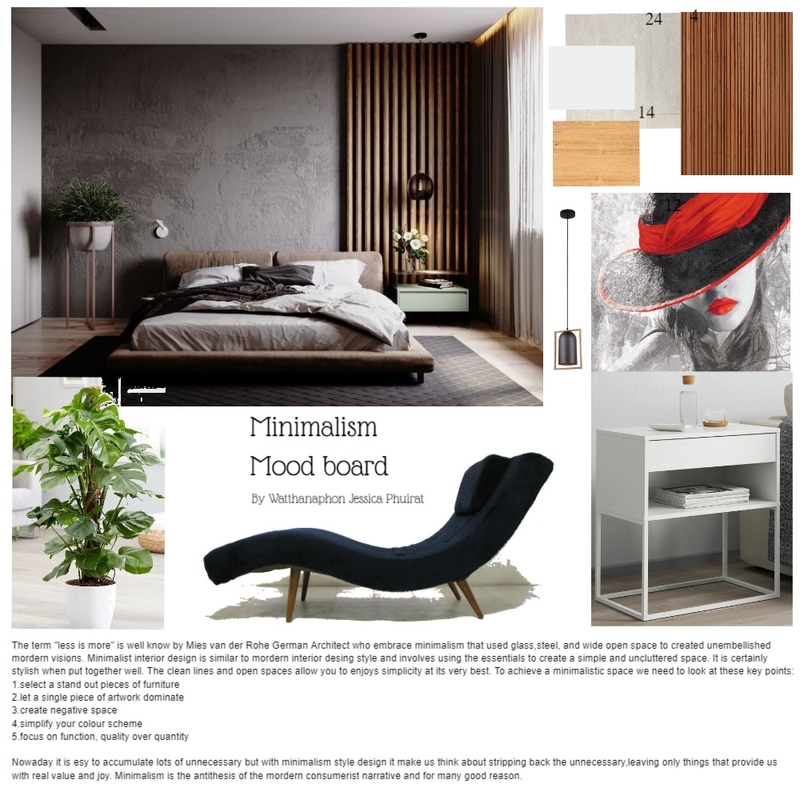 Assignment 3  Minimalism Mood Board Mood Board by jess2530 on Style Sourcebook