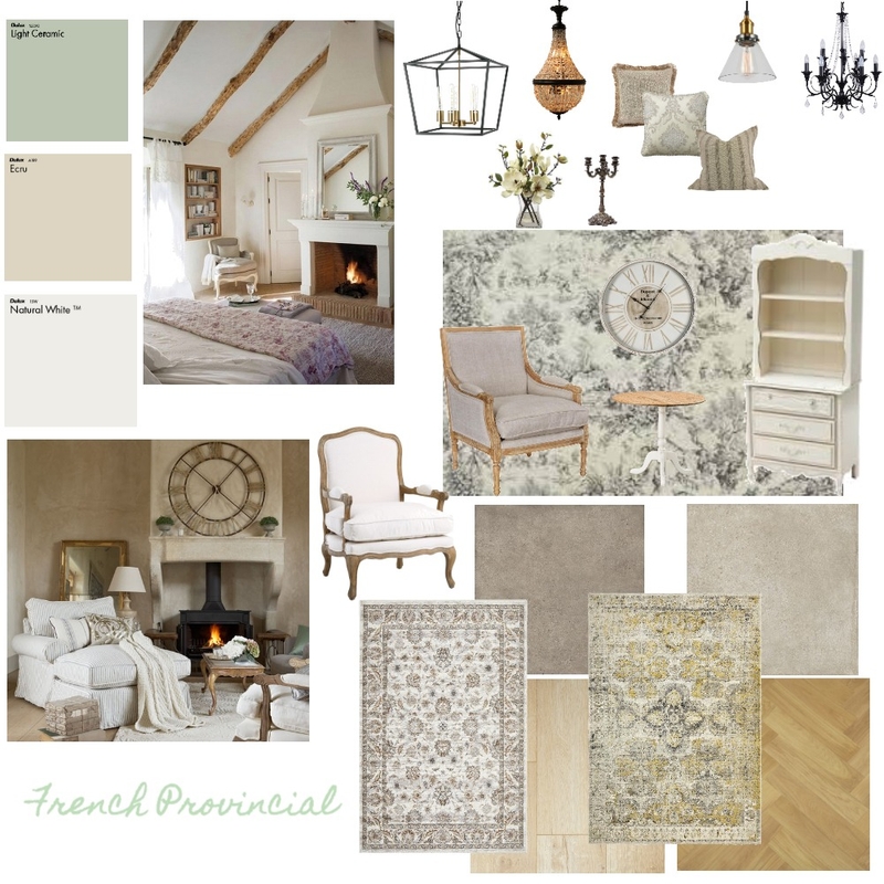 Modern French Provincial Mood Board by Meag_mc on Style Sourcebook