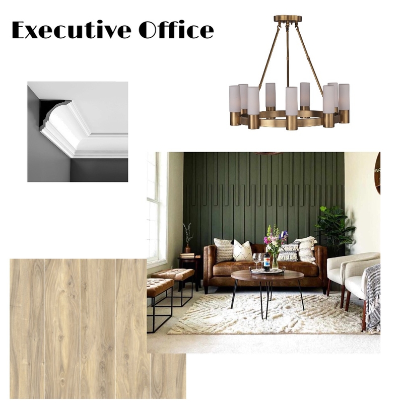 Executive Office Mood Board by Mary Helen Uplifting Designs on Style Sourcebook