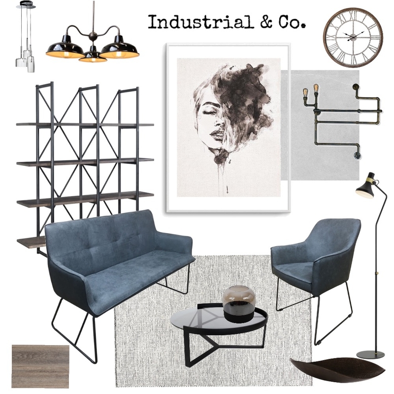 Industrial & Co. Mood Board by OV on Style Sourcebook