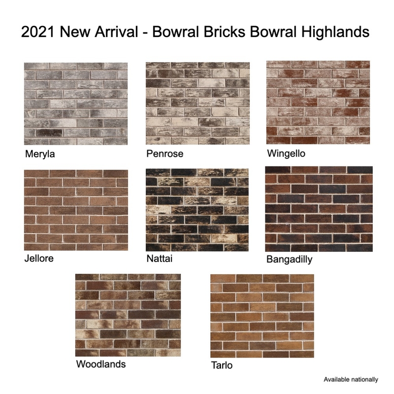 2021 New Arrival - Bowral Bricks Bowral Highlands Mood Board by Brickworks on Style Sourcebook