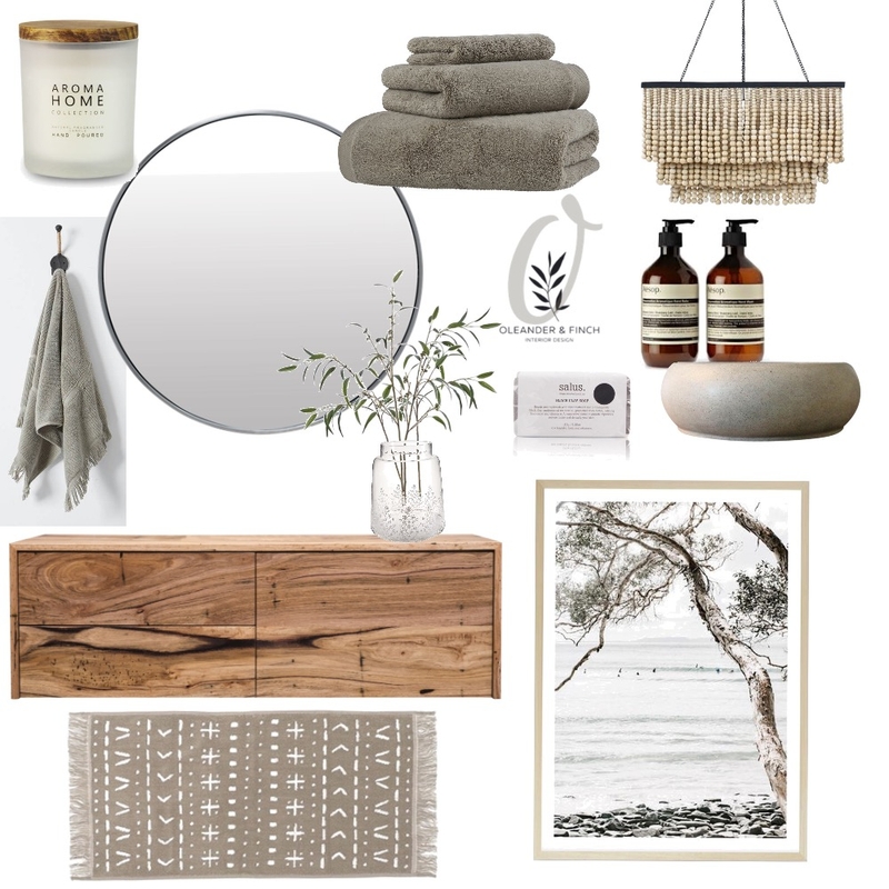 Eucalyptus En-suite Mood Board by Oleander & Finch Interiors on Style Sourcebook