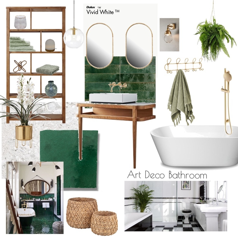 Art Deco bathroom Mood Board by Drabflowers on Style Sourcebook