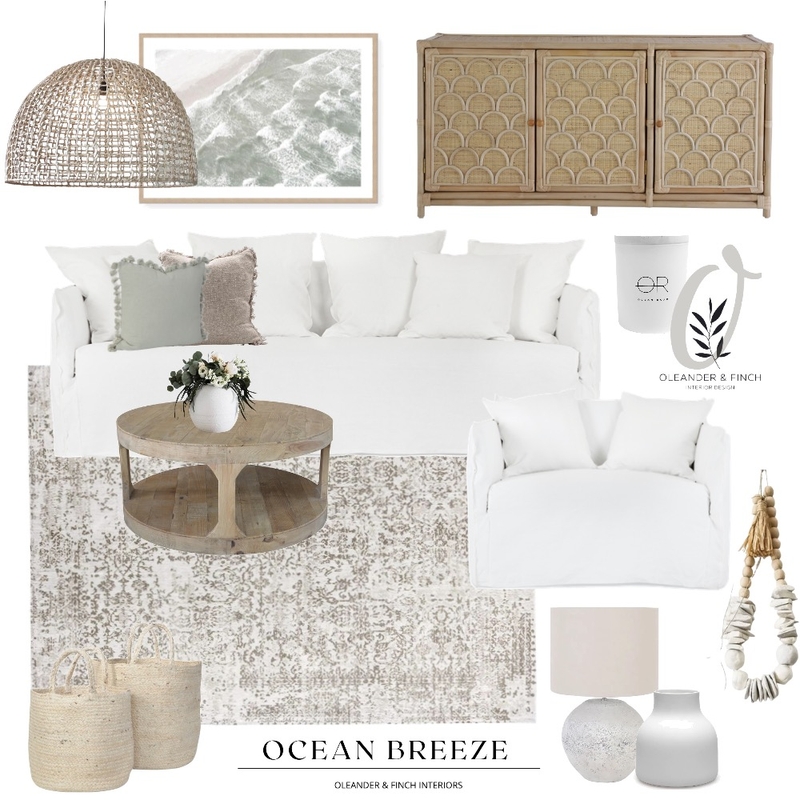 Ocean Breeze Mood Board by Oleander & Finch Interiors on Style Sourcebook