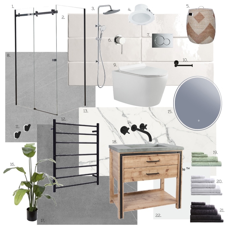 Bathroom Mood Board by SammyClose on Style Sourcebook