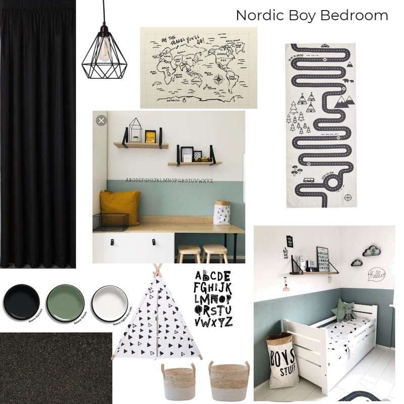 Oliver's Bedroom Moodboard Mood Board by Joanne Marie Interiors on Style Sourcebook