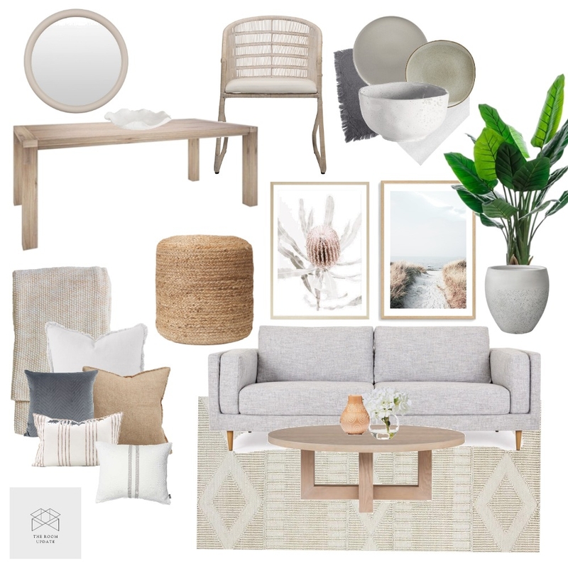 Modern Australian Living Mood Board by The Room Update on Style Sourcebook