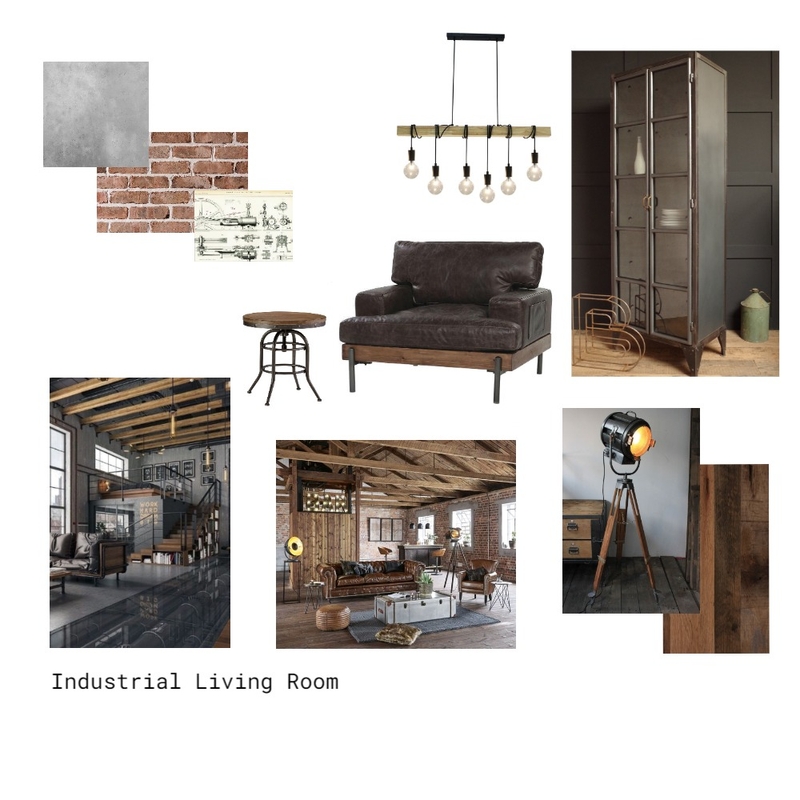 Industrial style Mood board Mood Board by Ausra on Style Sourcebook