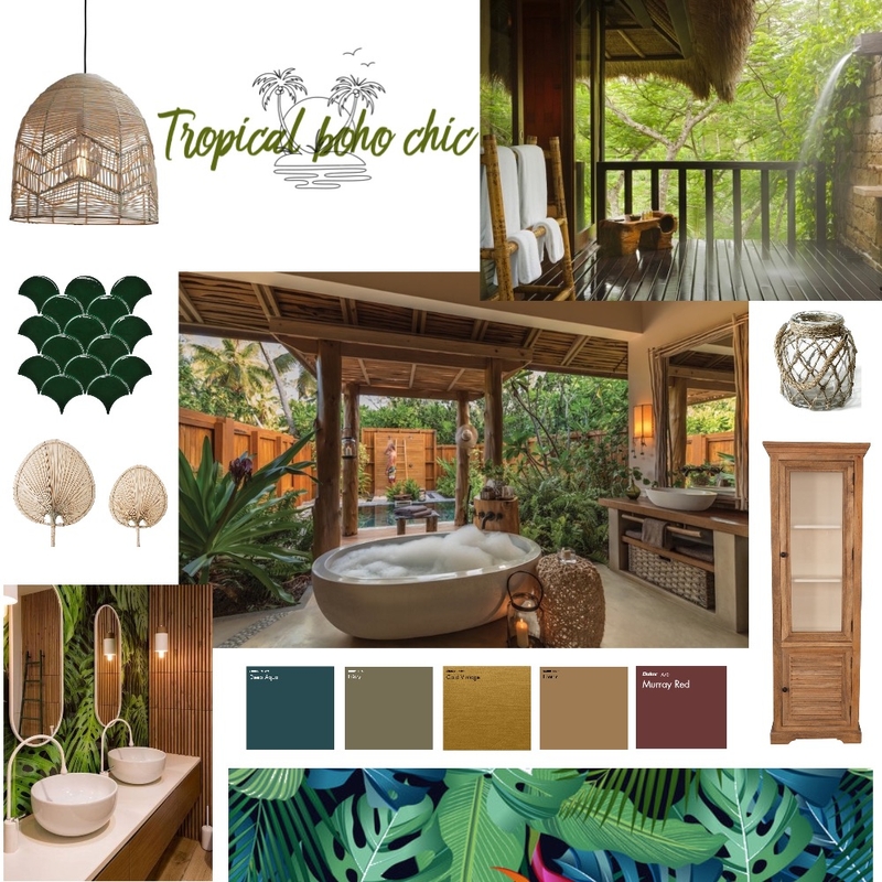 Tropical Boho Chic Mood Board by eleonorelo on Style Sourcebook