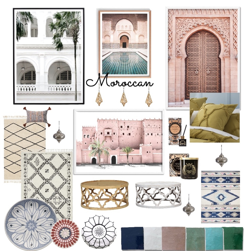 Moroccan influences mood board v 3 Mood Board by chrisblampied on Style Sourcebook