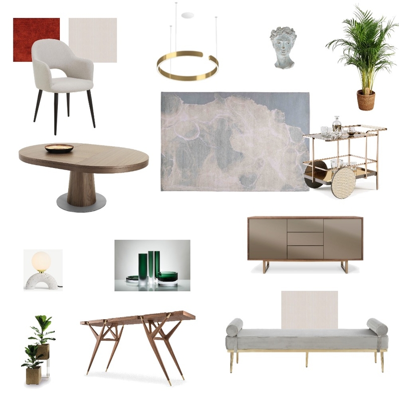 Module 9 Dining room edit Mood Board by ishigoel on Style Sourcebook