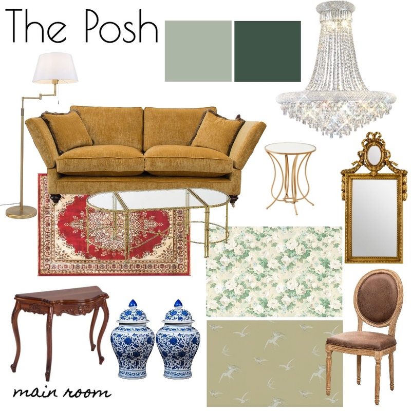 The Posh - Main Room Mood Board by RLInteriors on Style Sourcebook