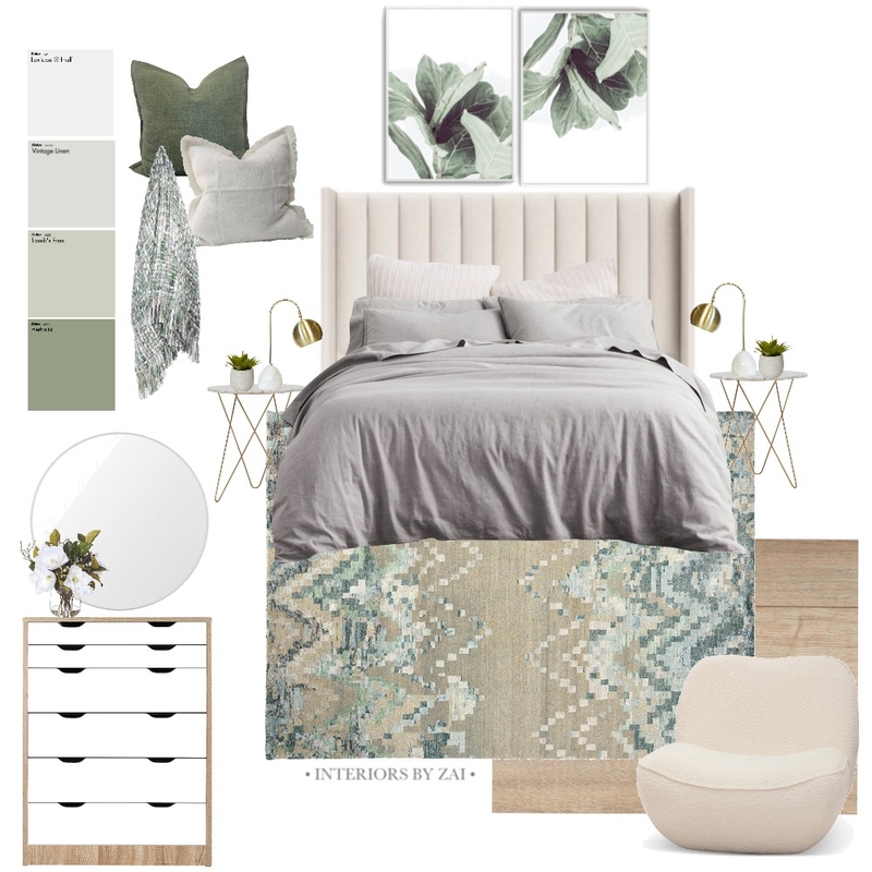 Nature bedroom Mood Board by Interiors By Zai on Style Sourcebook