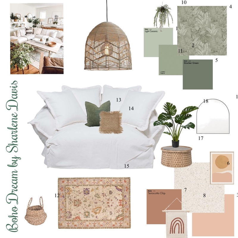 Boho Dream Mood Board by Sharlenedavis17@gmail.com on Style Sourcebook