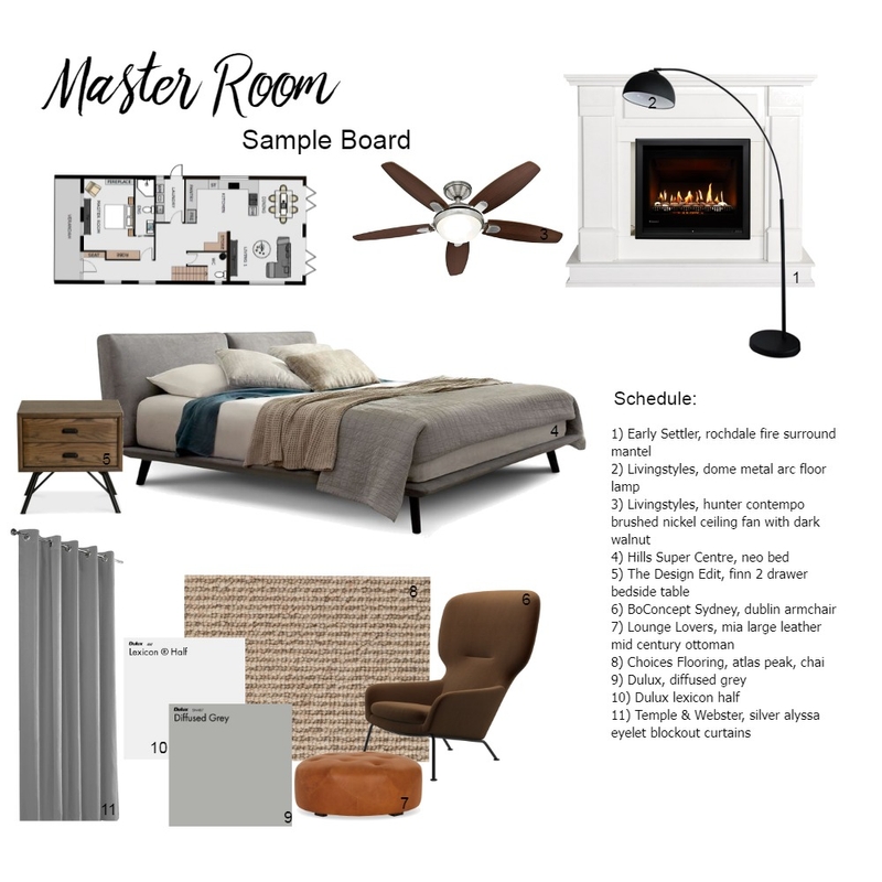 Sample board Master room Mood Board by Angie63 on Style Sourcebook