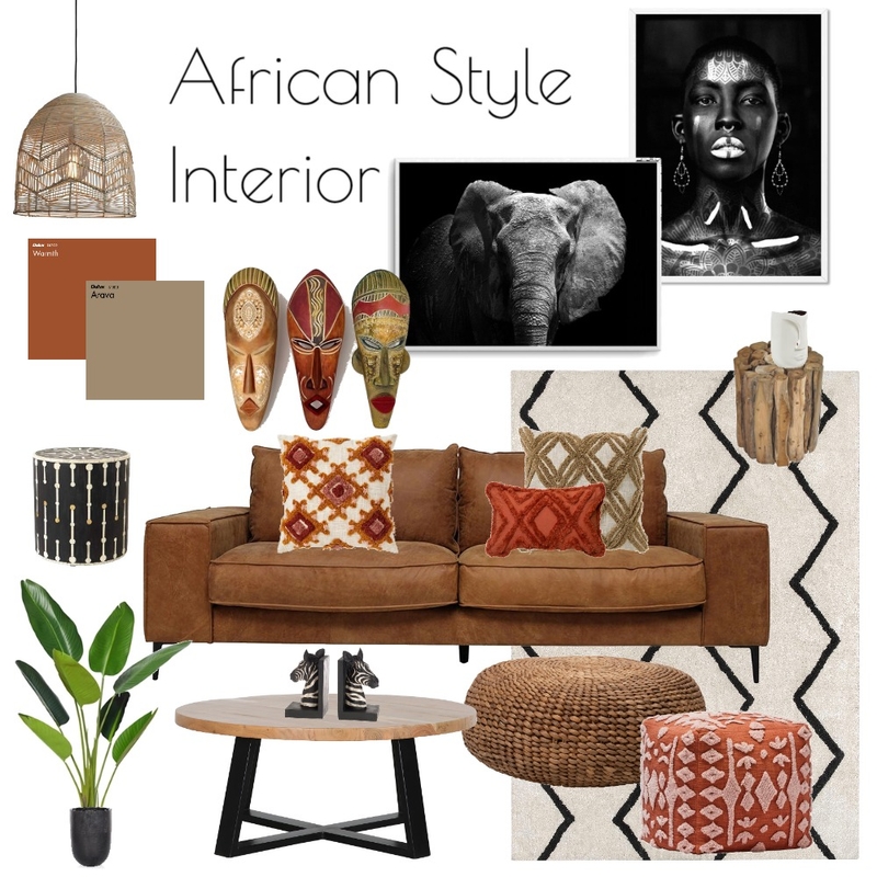 African Insipred Mood Board by tamkfoster@gmail.com on Style Sourcebook