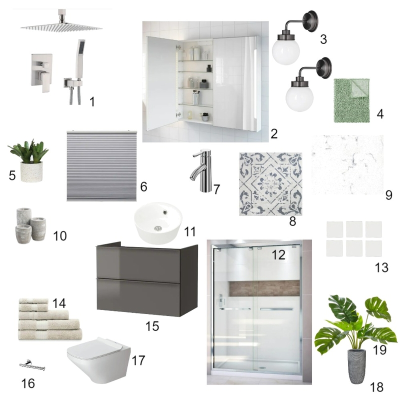 Module 9 bathroom Mood Board by krisztina vizi on Style Sourcebook