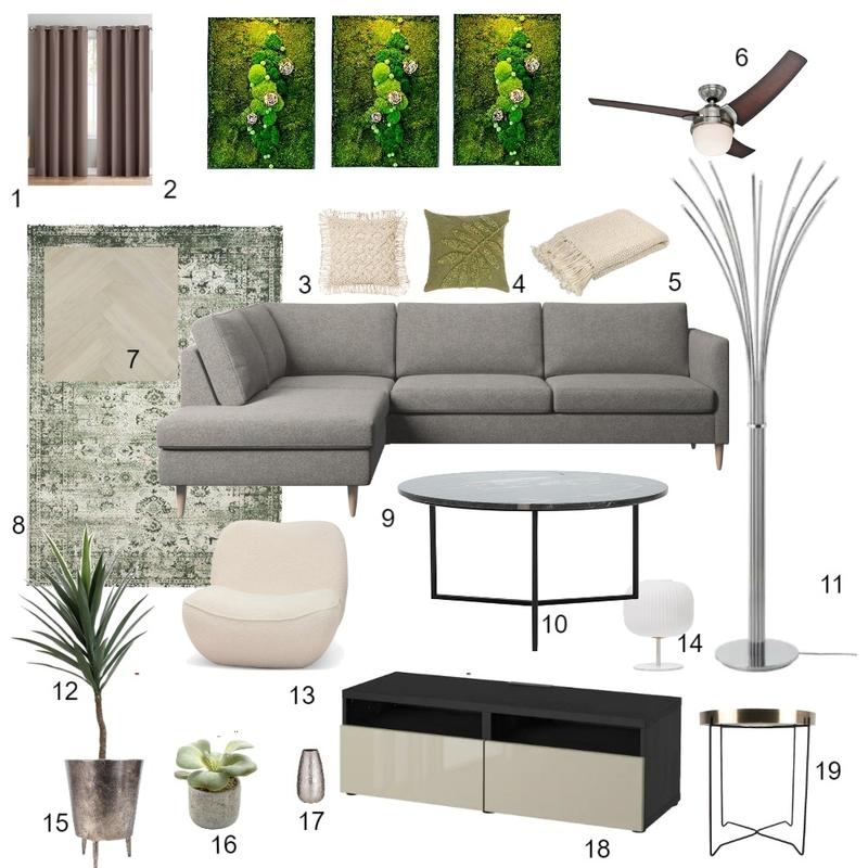 Module 9 Living room 2 Mood Board by krisztina vizi on Style Sourcebook