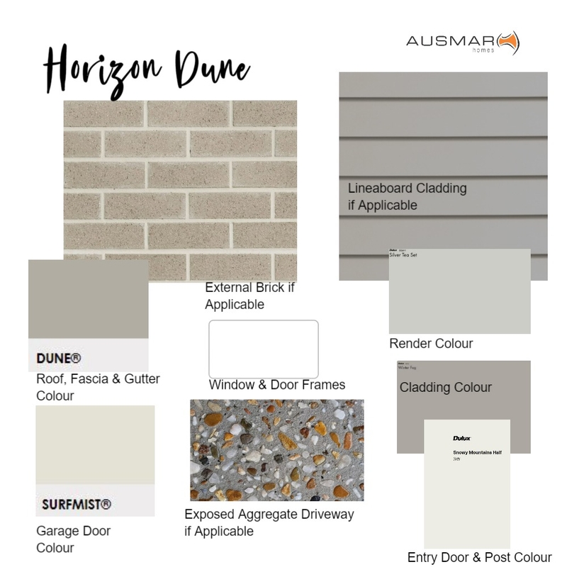 Horizon Dune - External Scheme 4 Mood Board by Natasha Schrapel on Style Sourcebook