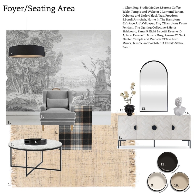 Assignment 12 Foyer Mood Board by sallymiss on Style Sourcebook