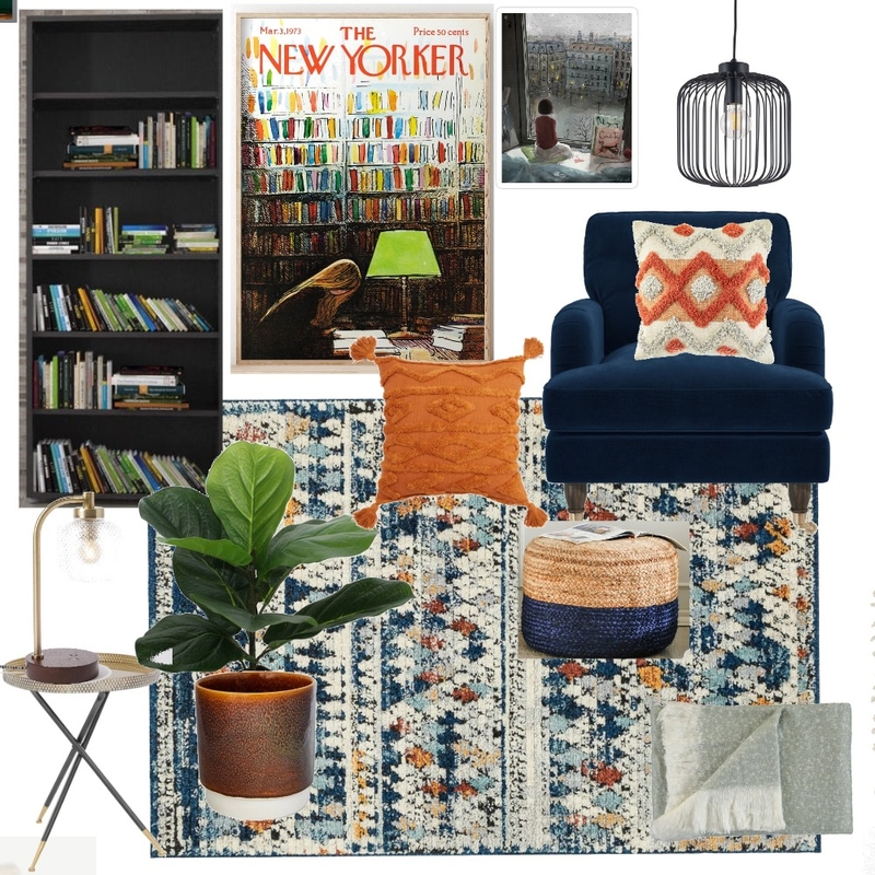 Reading Corner Payton Navy Mood Board by emma_kate on Style Sourcebook