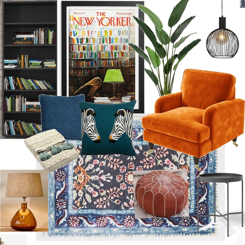 Reading Corner Orange Payton Mood Board by emma_kate on Style Sourcebook