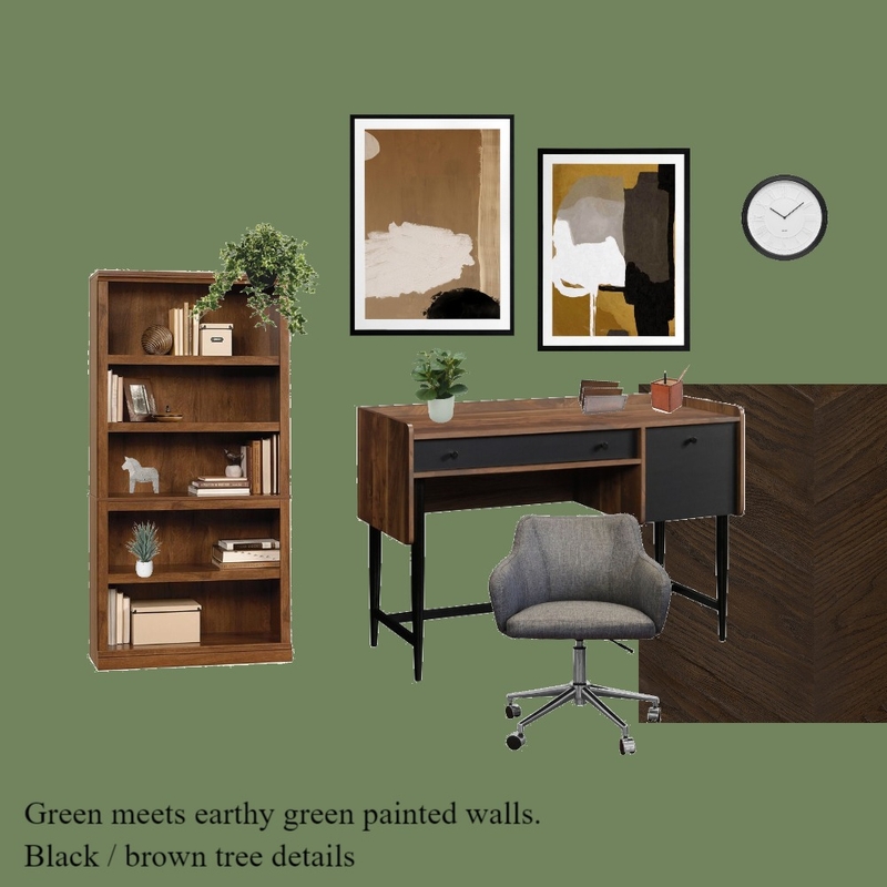 Green/brown office Mood Board by Hanna J on Style Sourcebook