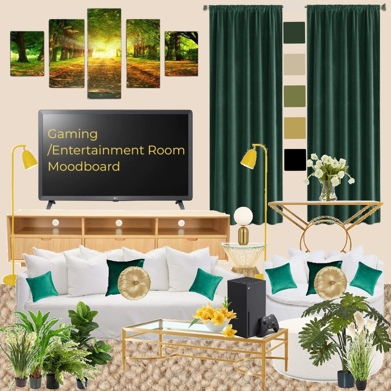 Gaming Room Moodboard Mood Board by Naomi on Style Sourcebook