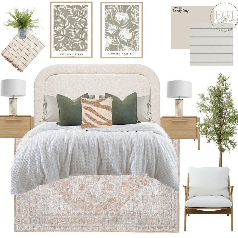 Light & Bright Bedroom Mood Board by Eliza Grace Interiors on Style Sourcebook